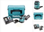 Makita Dbo 180 Ryj Levigatrice Orbitale A Batteria 18V + 2X Batterie 1,5 Ah + Caricabatterie + Valigetta Makpac