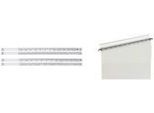 Elba Strisce Organizer Verticali 1, Vuote, Cartone Bianco, 160 G/M², Da Inserire In Strisce Organizer - 10 Pezzi (85589)