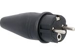 As-Schwabe Spina In Gomma Schuko Senza Cavo Max. 1,5Mm² 230V 16A Nero IP44