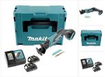 Makita Djr 183 Ryj Seghetto Diritto A Batteria 18V In Valigetta Makpac + 2X Batterie 1,5 Ah + 1X Caricabatterie