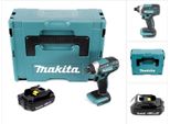Makita Dtd 152 Y1J 18V Avvitatore Ad Impulsi A Batteria In Valigetta Makpac + 1X Batteria Bl 1815 N 1,5 Ah - Senza Caricatore