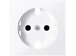 Merten MEG2330-0325 Placca Centrale Per Inserto Presa Di Terra, Protezione Contro Il Pericolo Di Contatto, Bianco Attivo Lucido, Sistema M