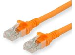 Roline - Cavo Patch - RJ-45 (M) Bis RJ-45 (M) - 20 M - Utp - Cat 6A - Alogeno, Geformt, Verseilt - Arancione (21.15.2