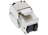 Inline® RJ45 Keystone Jack Snap-In Modulo Cat.6A, Copertura Antipolvere Nero