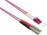 Roline Lwl-Kabel Duplex 50/125µM OM4, Lsh/Lc, Lsoh, Viola, 0,5 M