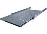 Ripiano Estraibile Dexlan Da 48,30 Cm (19"), 1U, Profondità 750 Mm, Nero Ral 9005 Per Montaggio Laterale Sui Profili Da 48,30 Cm (19"") (755282)"