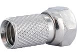 Schwaiger FST7510 241 Connettore F Set Da 10 Pezzi Connettore A Vite F Per Cavo Sat Cavo Coassiale Cavo Antenna Accessori Ø 7,5 Mm Argento
