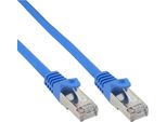 Inline® 72575B Cavo Patch, Sf/Utp, Cat.5E, Blu, 7,5 M