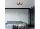 Opviq, Aspendos - N-639, Lampadario, Nero, Metallo, 56 X 56 X 16 Cm