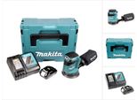 Makita Dbo 180 Y1J-D Levigatrice Orbitale A Batteria 18V + 1X Batteria 1,5Ah + Caricabatterie + Valigetta Makpac