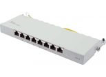 Good Connections Patchpanel Cat.6 8-Port 0,5 He Lichtgrau