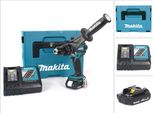 Makita Dhp 458 Y1J-D Trapano Avvitatore A Percussione A Batteria 18V In Valigetta Makpac + 1X Batteria 1,5 Ah + Caricatore