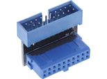 Inline® 33448O Inline® Usb 3.0 Adapter Intern, Pfostenanschluss Stecker Auf Buchse, Nach Oben Gewinkelt