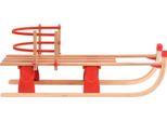Vidaxl Slitta Pieghevole Con Schienale 119 Cm Legno