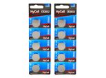 Hycell Confezione Da 10 Pile A Bottone Al Litio CR2032 3V - Batterie A Bottone - 10 Pezzi