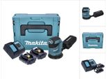 Makita DBO180SYJ Levigatrice Orbitale A Batteria 125Mm 18V + 2 Batterie Da 1,5Ah + Caricatore + Valigetta Makpac