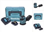 Makita DBO180SY1J Levigatrice Orbitale A Batteria 125Mm 18V + 1X Batteria 1,5Ah + Caricatore + Valigetta Makpac