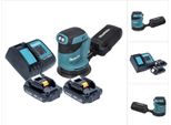 Makita DBO180SY Levigatrice A Batteria 125Mm 18V + 2 Batterie Da 1,5Ah + Caricabatteria