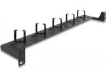 Delock - Verlegetafel FüR Rack-Kabelmanagement - Schwarz - 1U - 48.3 Cm (19")"