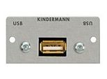Coperchio Usb (A-Bu/A-Bu) Con Cavo Bu/Bu Kindermann 7444-522, 50X25Mm