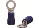 Quadrios 22C447 Capocorda Ad Anello Sezione (Max.)=2,5 Mm² Foro-Ø=5,3 Mm Parzialmente Isolato Blu 1 Set (22C447)