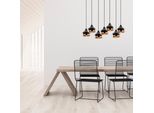 Opviq, Yıldo - 6894, Lampadario, Nero, Metallo, 88 X 36 X 112 Cm