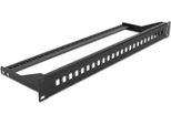Delock - Patchpanel (Blindblech) - Rack Montierbar - Schwarz - 1U - 48.3 Cm (19") - 24 Ports"