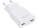 Caricatore Di Alimentazione Usb Inline® Dual USB-C, Pd, Pps, 30W, Bianco