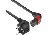 Act AK5266 Cavo Di Alimentazione Nero 3 M Accoppiatore CEE7/7 C13 (AK5266)
