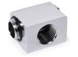 Alphacool Adattatore A Basso Profilo 90 Gradi Da G1/4 Di Pollice Maschio A G1/4 Di Pollice Femmina - Ruotabile - Cromo