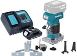 Fresatrice Per Bordi A Batteria Makita Drt 52 SY1 18 V 6 Mm Senza Spazzole + 1X Batteria 1,5 Ah + Caricatore