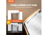 Vevor Pet Flap Sportello Per Cani In Alluminio Con Sistema Di Chiusura E Sportello 337 X 509 Mm, Sportello Per Cani Resistente Alle Intemperie E Adatto Agli Animali Domestici (Bianco-L) Facile Installazione