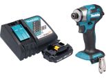 Avvitatore A Impulsi A Batteria Makita Dtd 173 RY1 18 V 180 Nm 1/4" Brushless + 1X Batteria Ricaricabile 1,5 Ah + Caricabatteria"