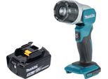 Makita Dml 808 T1 Lampada Portatile A Batteria 14,4 / 18 V 190 Lm Led + 1X Batteria Ricaricabile 5,0 Ah - Senza Caricabatterie
