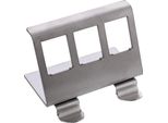 Inline® Supporto Per Moduli Keystone Snap-In, 3 Posti, Metallo