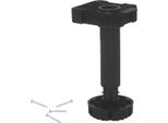Gamba Per Mobili 200 Mm Regolabile In Altezza 190-218 Mm Plastica Nera