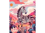 Pittura Per Numeri 40X50 Zebra