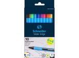 Schneider 50-152260 6 + 4 Gratis: Schneider Kugelschreiber Slider Edge Farbsortiert, Schreibfarbe: Farbsortiert, 6 St. + Gratis 4 St.