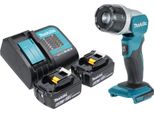 Makita Dml 808 Sg Lampada Portatile A Batteria 14,4 / 18 V 190 Lm Led + 2X Batteria Ricaricabile 6,0 Ah + Caricatore