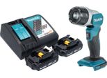 Makita Dml 808 Ry Lampada Portatile A Batteria 14,4 / 18 V 190 Lm Led + 2X Batteria Ricaricabile 1,5 Ah + Caricatore
