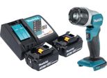 Makita Dml 808 Rf Lampada Portatile A Batteria 14,4 / 18 V 190 Lm Led + 2X Batteria Ricaricabile 3,0 Ah + Caricatore