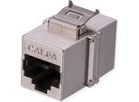 Value Accoppiamento RJ-45, Keystone, Schermato, Cat.6A (Classe Ea), Versione Corta, Colore Argento