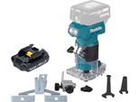 Fresatrice Per Bordi A Batteria Makita Drt 52 Y1 18 V 6 Mm Senza Spazzole + 1X Batteria 1,5 Ah - Senza Caricabatterie