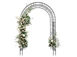 Fch Arco Di Rose In Metallo, 134,5X 58,5X213Cm, Robusto Traliccio Per Piante Rampicanti