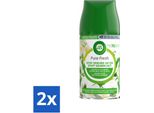 Air Wick Freshmatic Flacone Spray Automatico Ricarica Gelsomino & Fiori Bianchi 250 Ml - Confezione Risparmio - 2 Pezzi