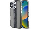 Karl Lagerfeld Iml Stripe Logo Iphone 16 Pro Max Custodia Per Cellulare Grigio Grigio Taglia Unica