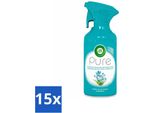 Air Wick Pure Deodorante Per Ambienti Spring Dew 250 Ml - Confezione Risparmio - 15 Pezzi