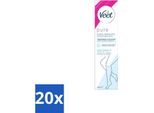 Veet Crema Depilatoria Per Pelli Sensibili 200 Ml - Confezione Risparmio - 20 Pezzi