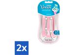 Gillette Venus Sensitive Rasoi Usa E Getta - 3 Lame - Confezione Risparmio - 2 Pezzi
