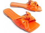 Montevita Flache Sandale Palanti2 Orange